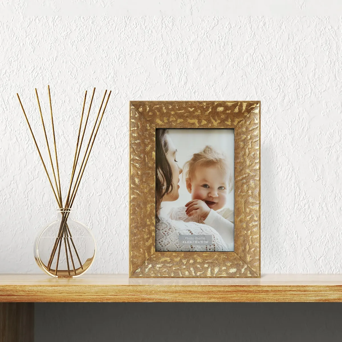 JUST HOME COLLECTION - Marco de Foto Antique 10x15 cm Dorado MDF