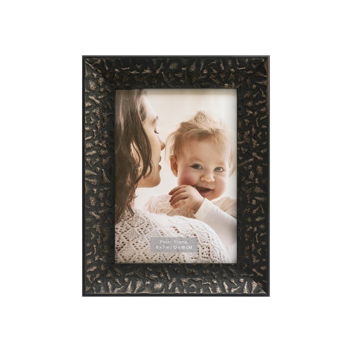 JUST HOME COLLECTION - Marco de Foto Antique 13x18 cm Negro MDF
