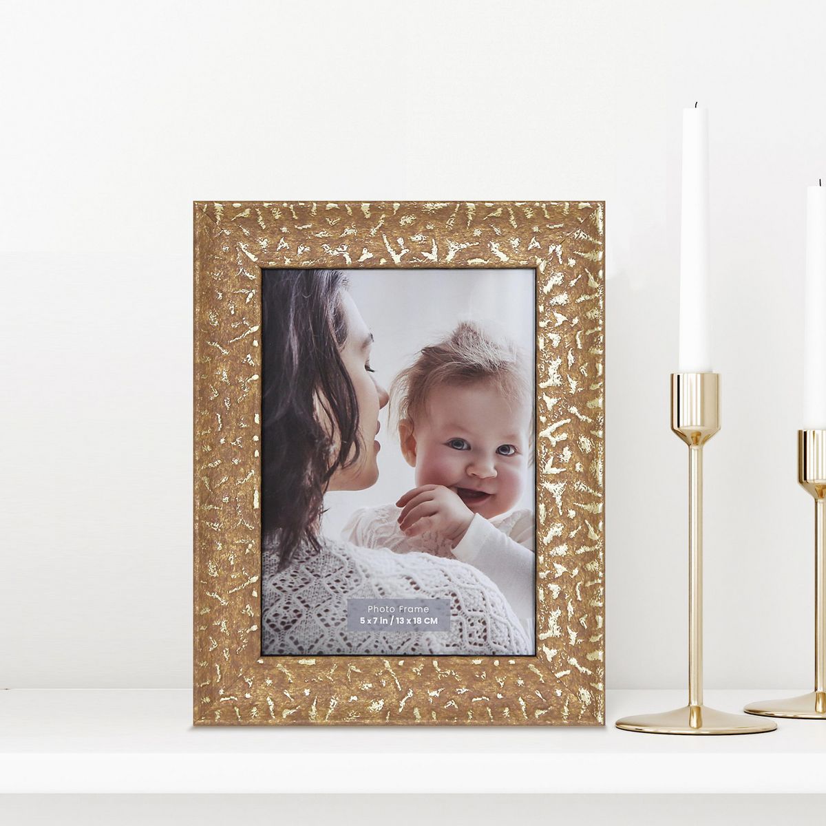 JUST HOME COLLECTION - Marco de Foto Antique 13x18 cm Dorado MDF