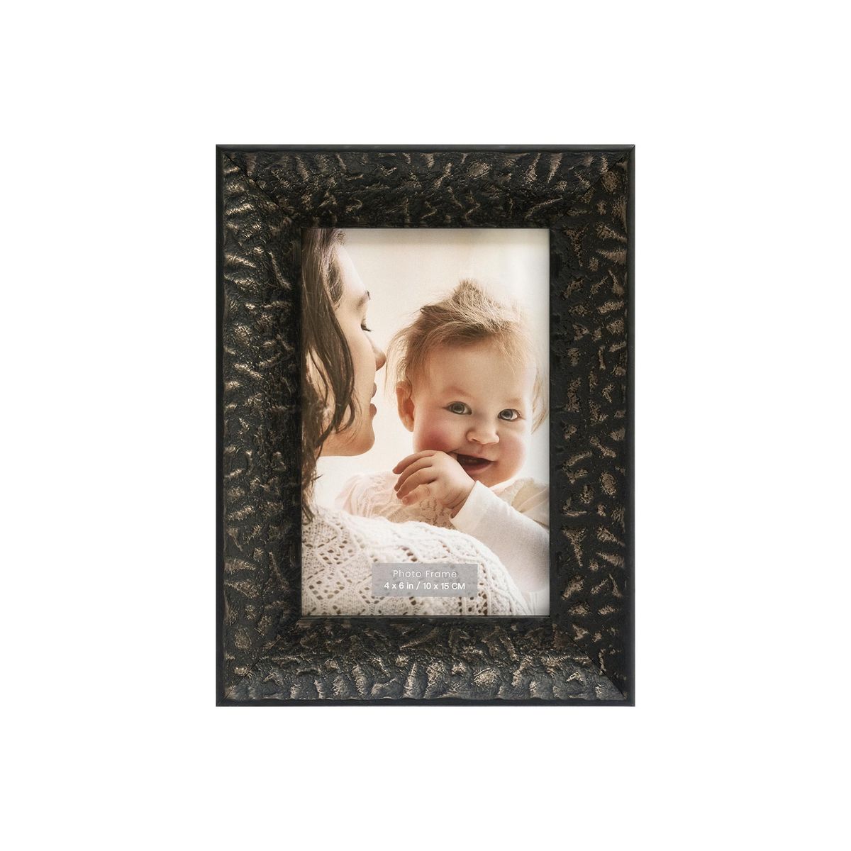 JUST HOME COLLECTION - Marco de Foto Antique 10x15 cm Negro MDF