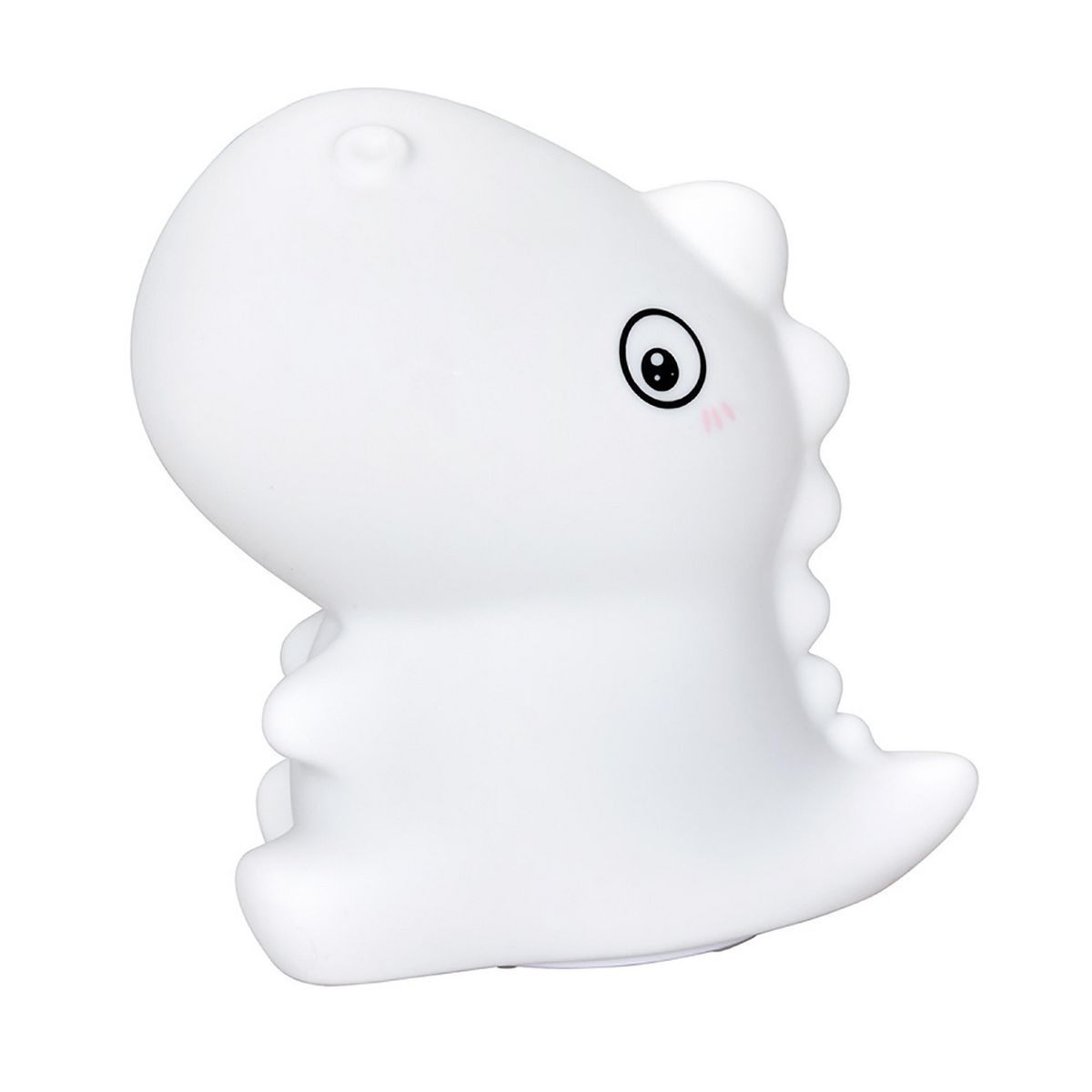 JUST HOME COLLECTION - Lámpara Led Dinosaurio Espantacuco Blanco 10x16 cm