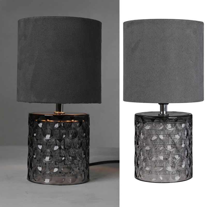 JUST HOME COLLECTION - Lámpara Mesa Colores Negro 15x28 cm