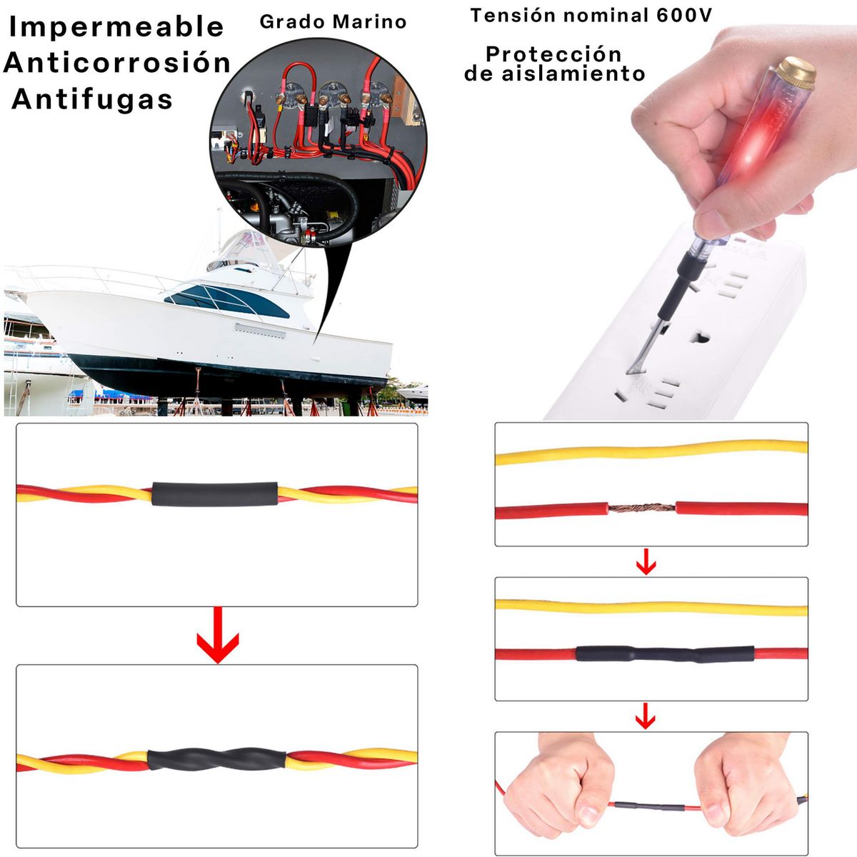 BAUKER - Aislador tubular para cables