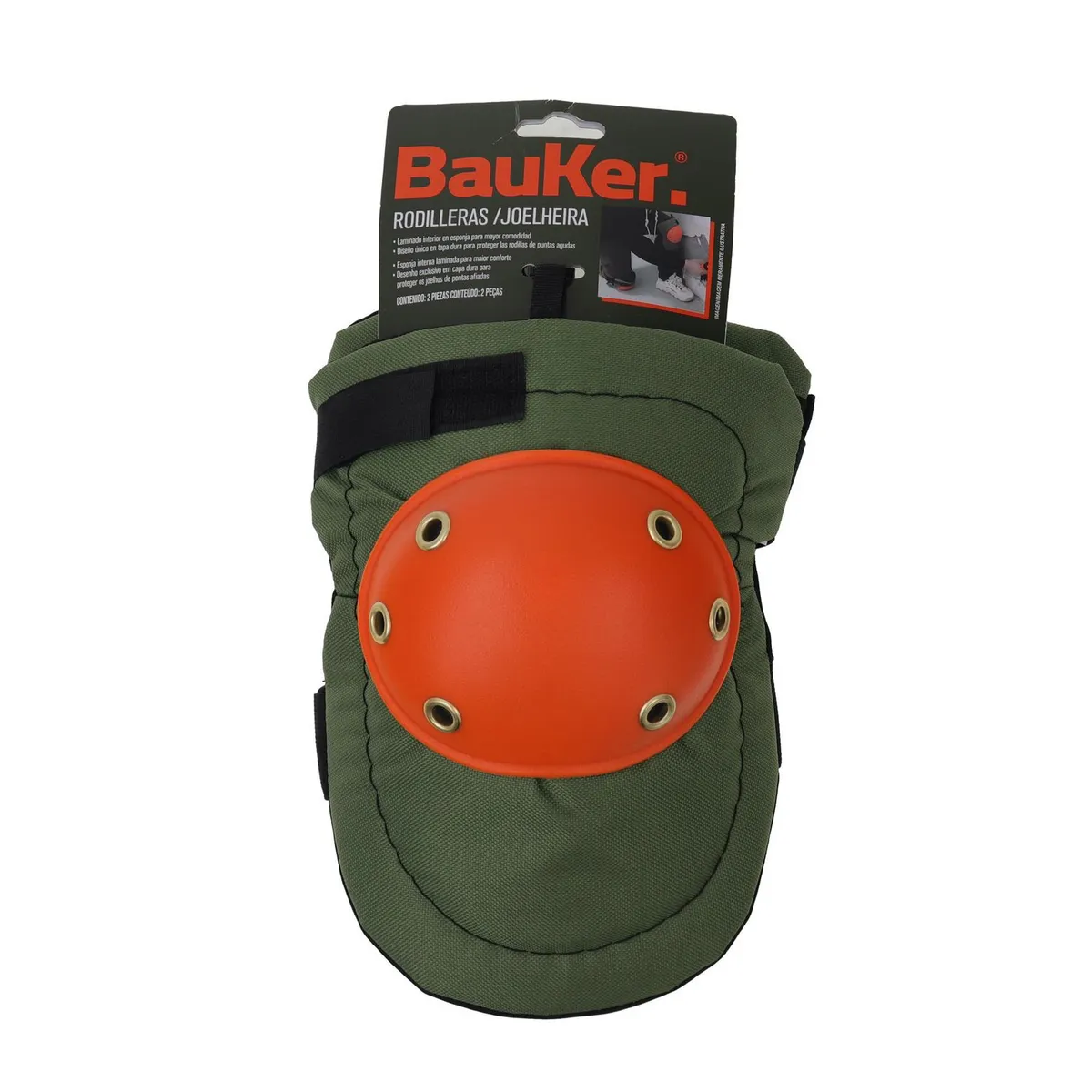BAUKER - Rodillera Protección Confortable Malla Antitranspirante
