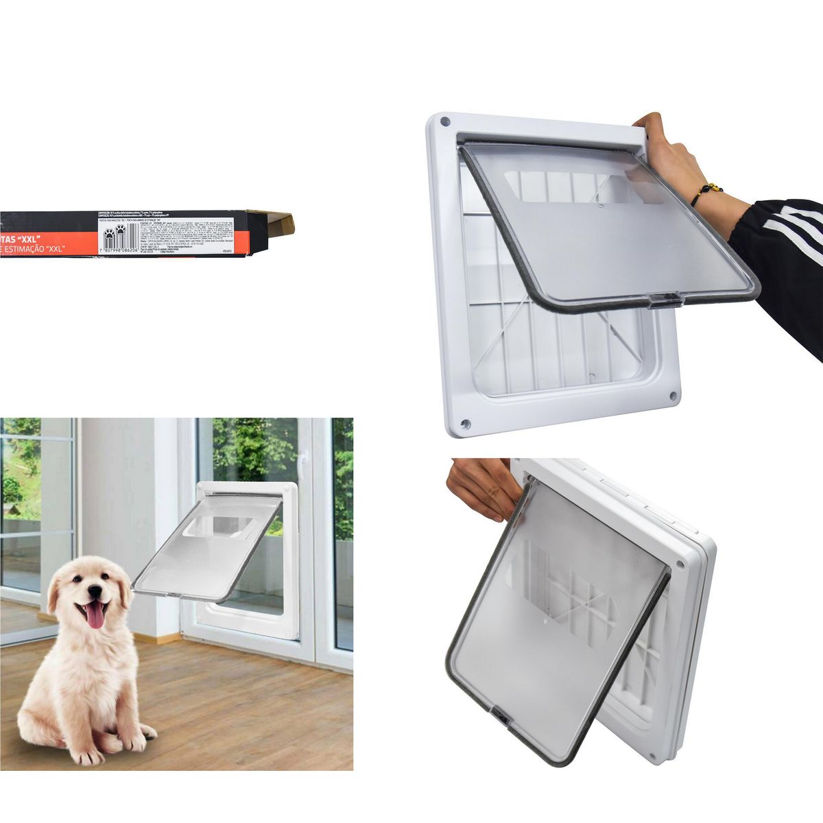 HOLZTEK - Puerta para Mascotas XXL