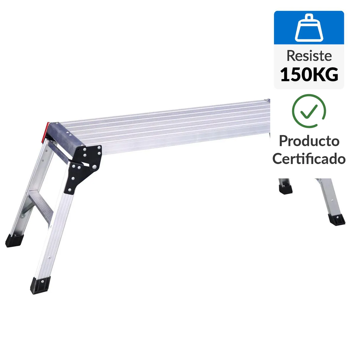 BAUKER - Plataforma 100x48x30 cm aluminio