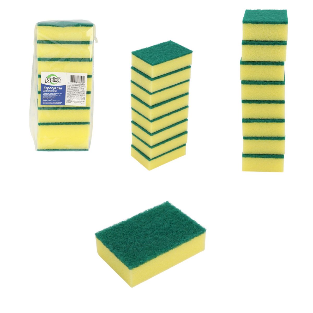 KLEINE WOLKE - Pack de 8 Esponjas Lavar Kleine Wolke Cocina y Hogar