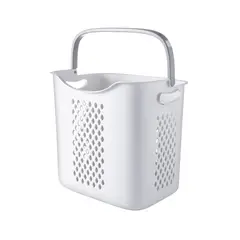 KLEINE WOLKE - Cesto de Ropa 29x48x38 cm 31 l Blanco