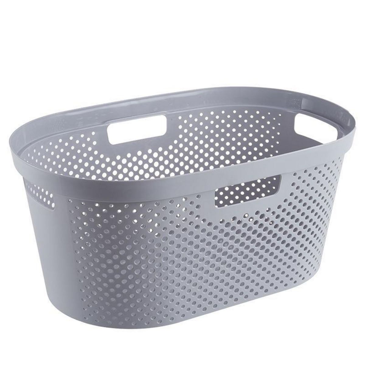 KLEINE WOLKE - Cesto de ropa gris 40 l