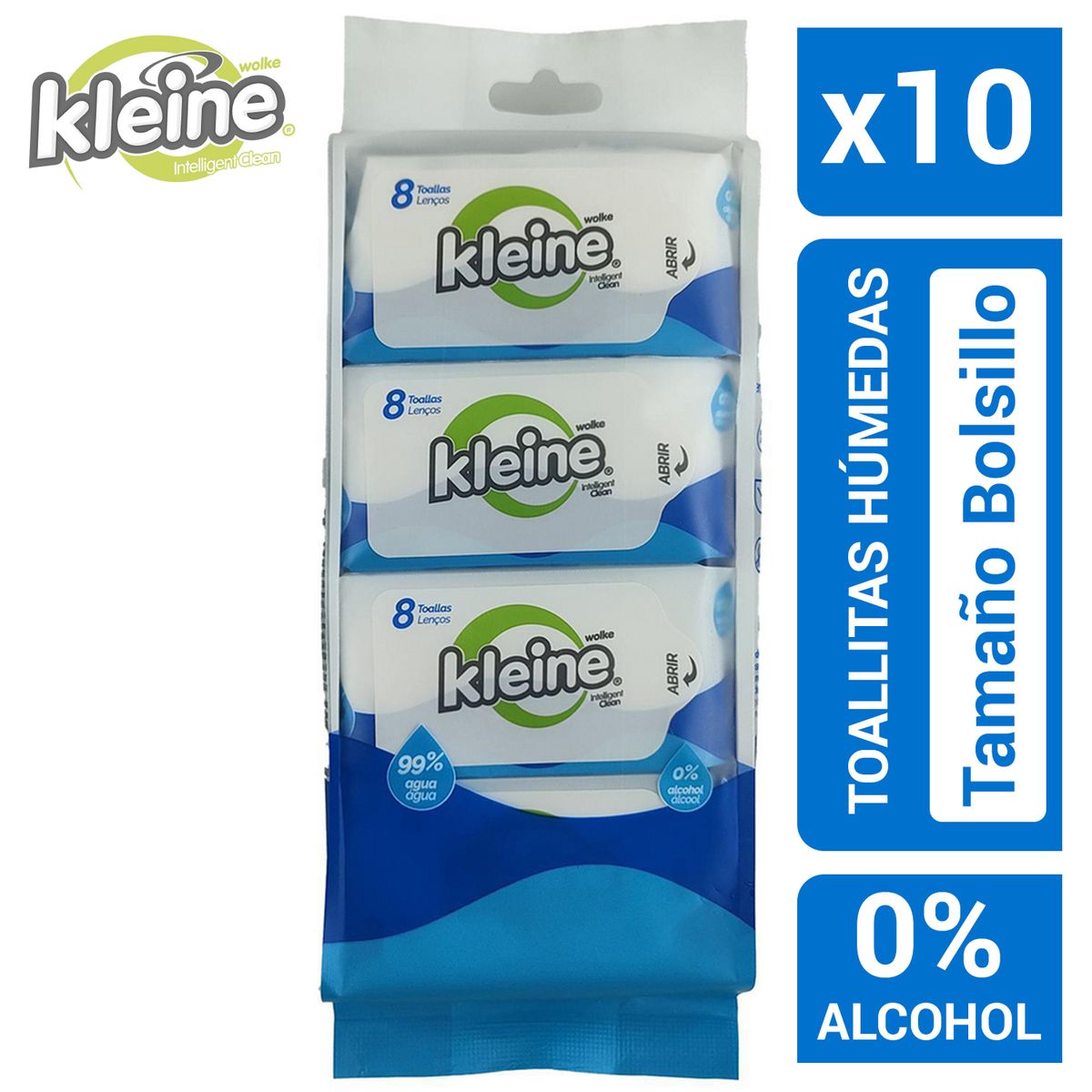  - Combo 10 Toallitas Húmedas 64 unidades