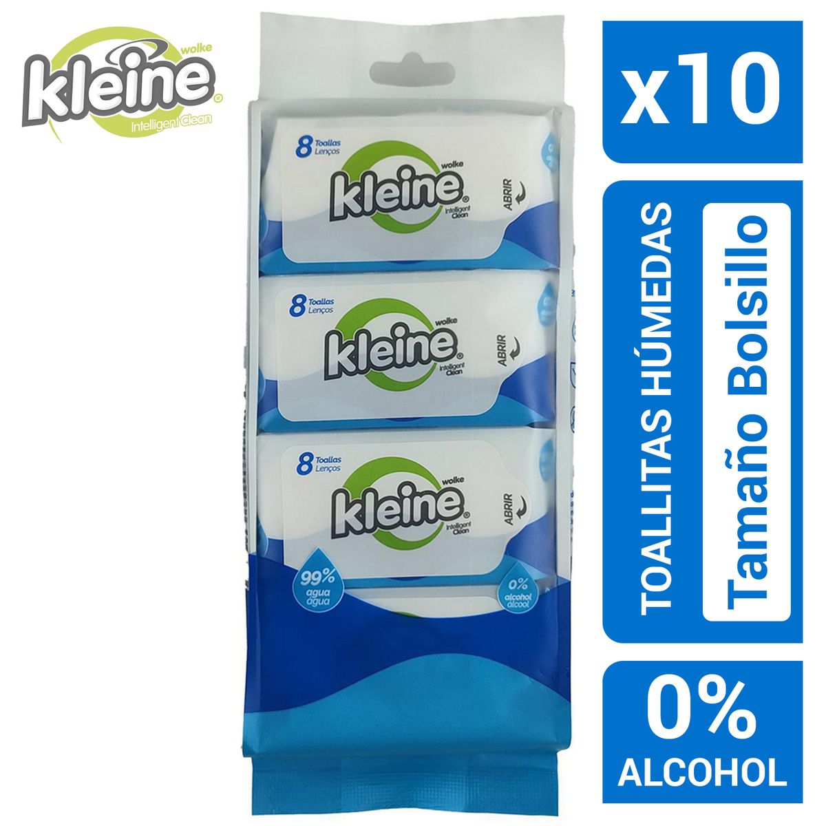  - Combo 10 Toallitas Húmedas 64 unidades