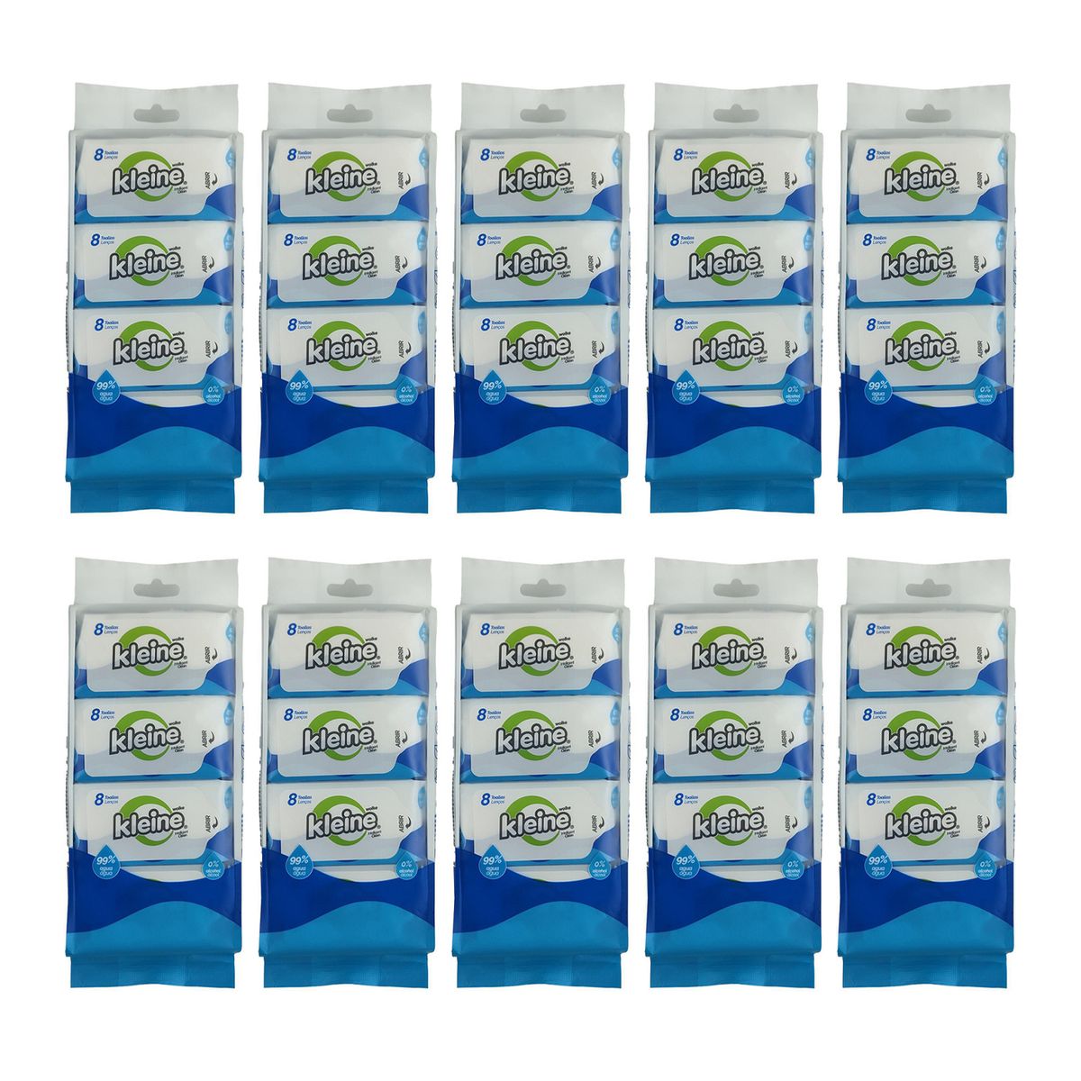  - Combo 10 Toallitas Húmedas 64 unidades