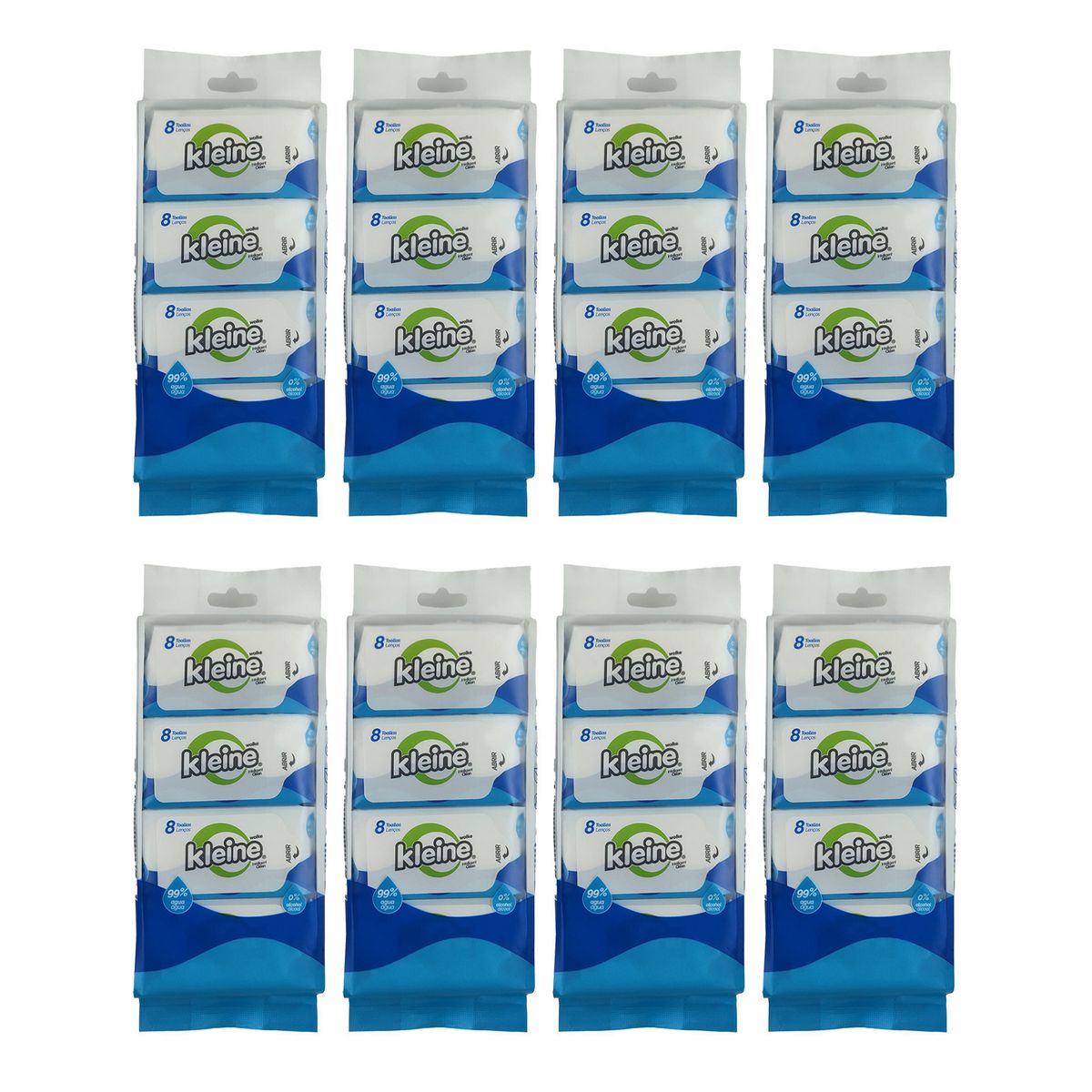  - Combo 8 Toallitas Húmedas 64 unidades