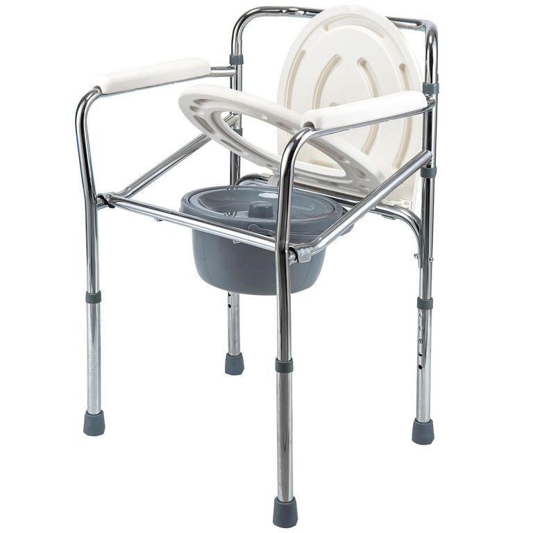 Silla Sanitaria Portátil Plegable Para Baño