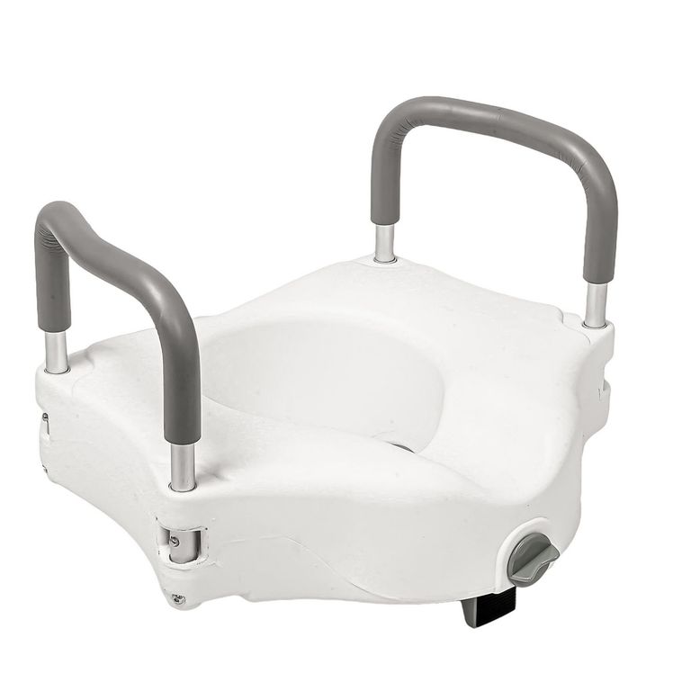 Alzador para Sanitario de Baño con Apoyabrazos