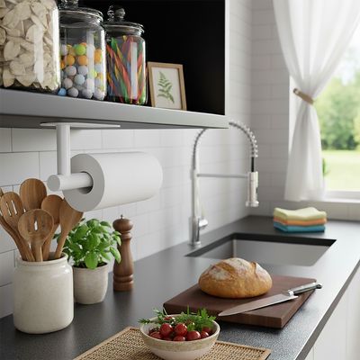 Imagen 2 del producto Portapapel Cocina Adhesivo Blanco