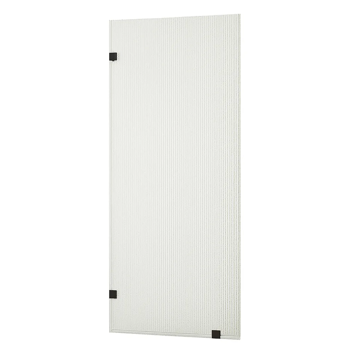 SENSI DACQUA - Mampara Ondas de Ducha Fija 100x190 cm Vidrio Templado 6 mm