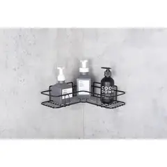 SENSI DACQUA - Set Dos Organizadoras Ducha Autoadhesivo Negro
