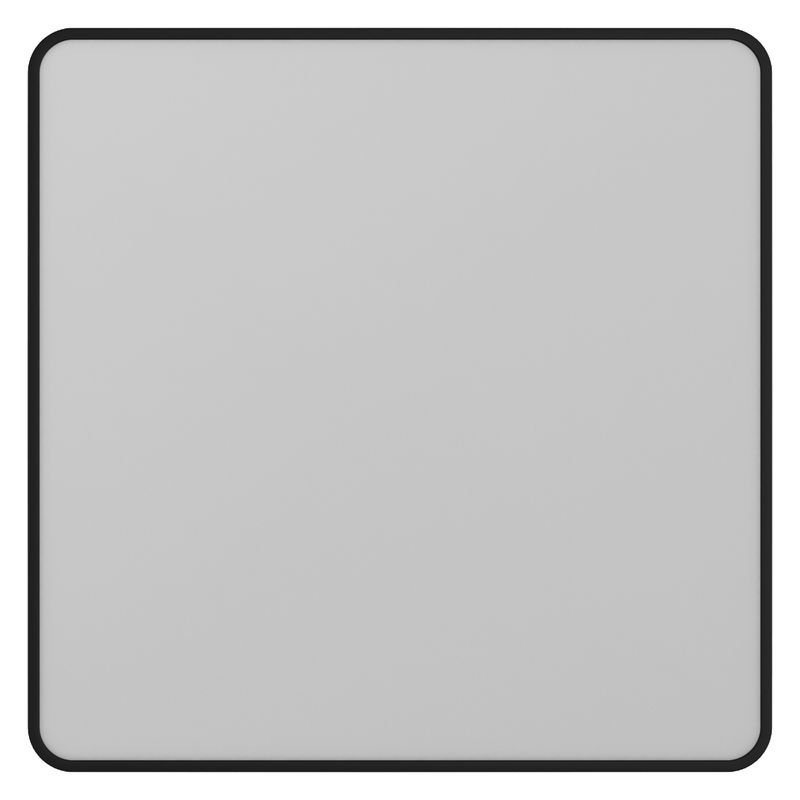SENSI DACQUA - Espejo Baño Forma Cuadrada 60x60 cm Negro KR812