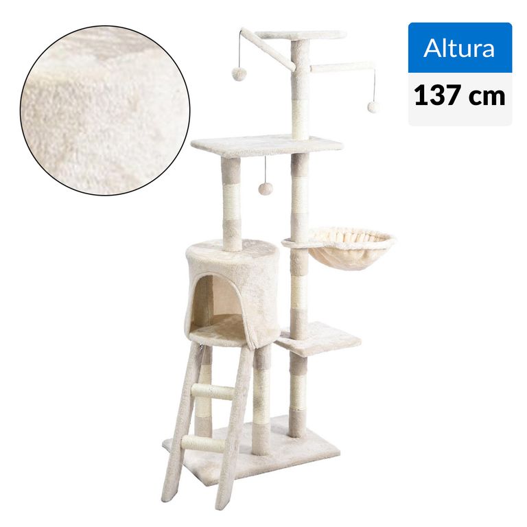 Rascador para gato 137 cm