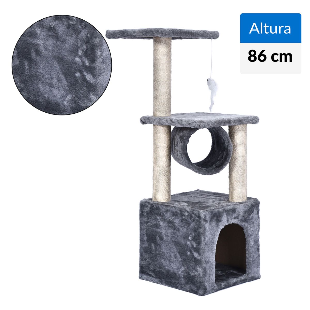 PETIZOOS - Rascador para gato 86 cm