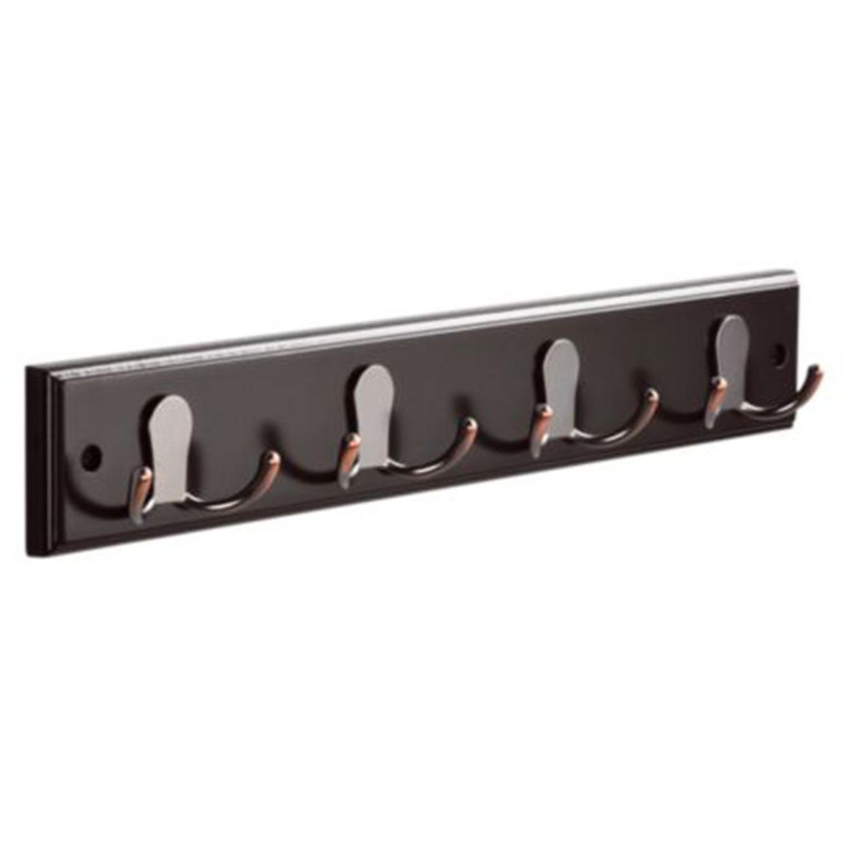 JUST HOME COLLECTION - Percha Doble Espresso Zinc Espresso
