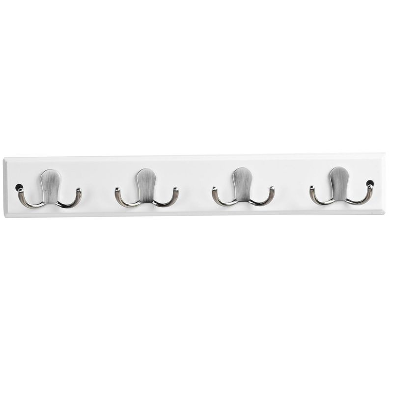 JUST HOME COLLECTION - Percha Doble Zinc Blanco