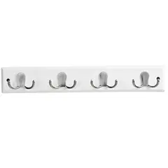 JUST HOME COLLECTION - Percha Doble Zinc Blanco