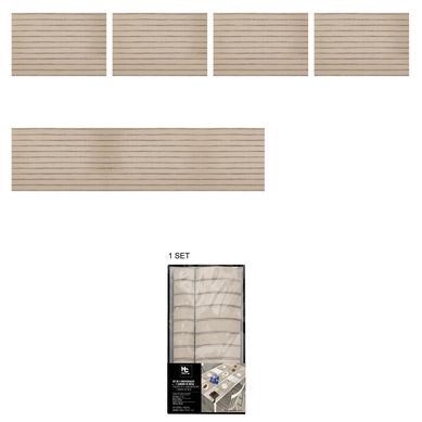 Set 4 Individuales Rectangular 30x45 cm PVCW-81998B Caf claro
