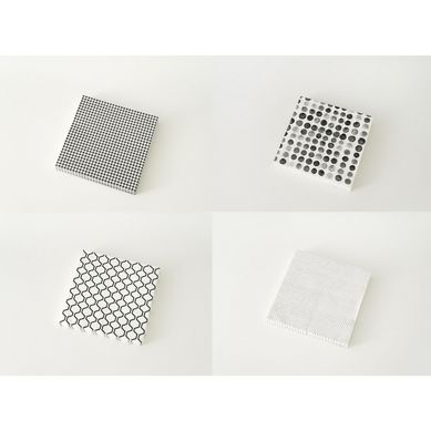 Servilleta Papel 33x33 cm Blanco/Negro
