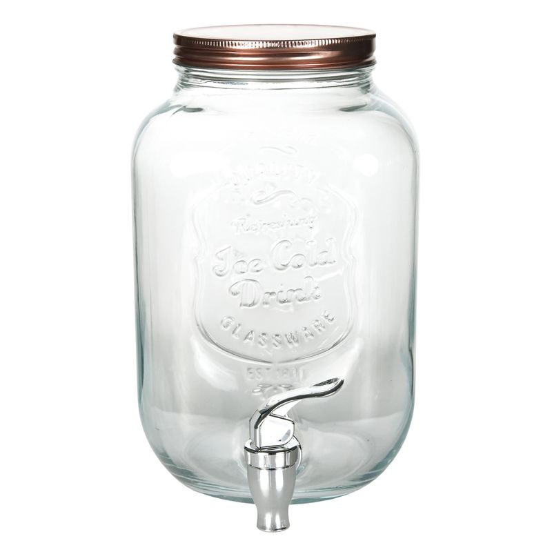 JUST HOME COLLECTION - Dispensador de agua 4 litros vidrio