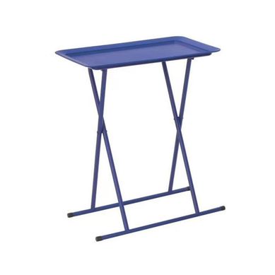 Mesa/bandeja Plegable Azul 52x66x34 cm