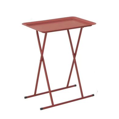 Mesa/bandeja Plegable Rojo 52x66x34 cm