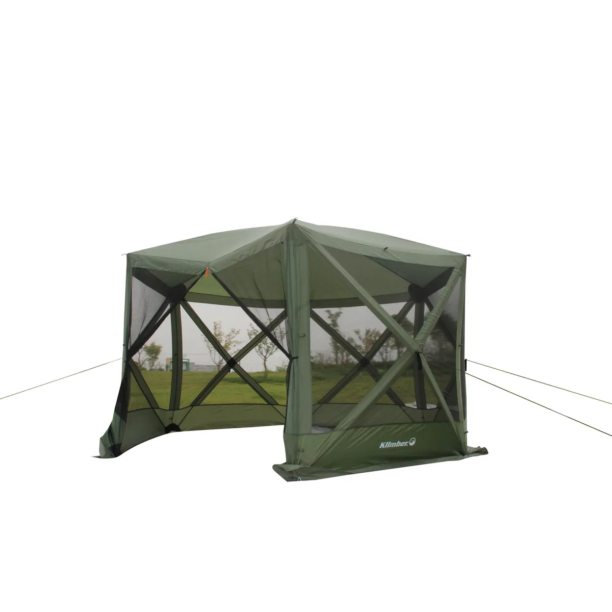 KLIMBER - Toldo Comedor Camping Auto Armable 3.47x3.1 metros Verde