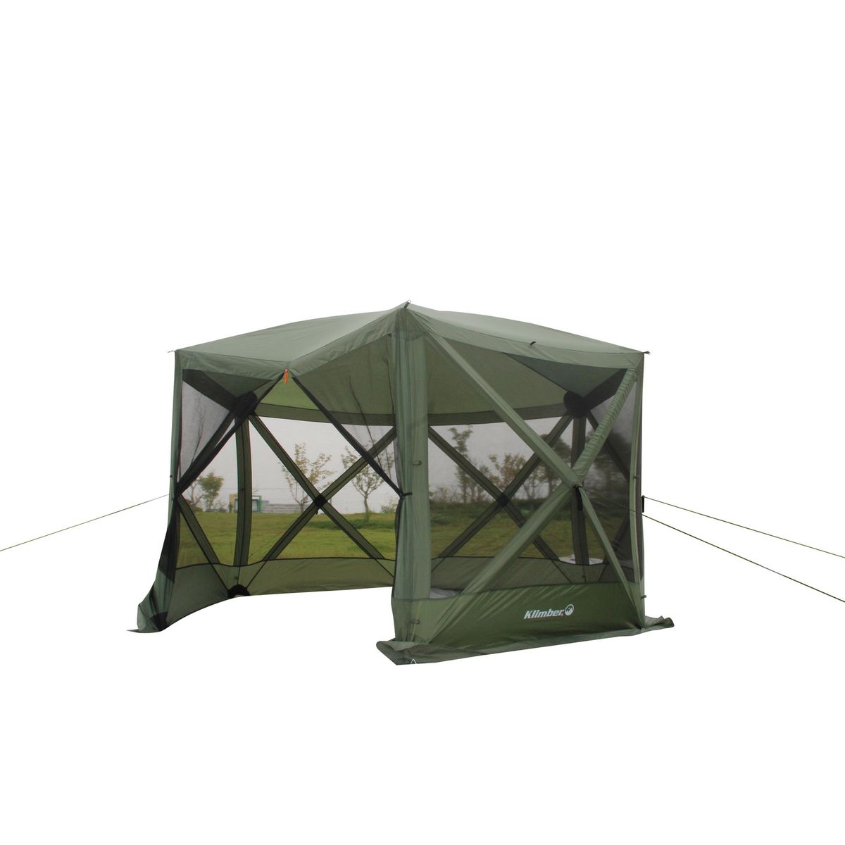 KLIMBER - Toldo Comedor Camping Auto Armable 3.47x3.1 metros Verde