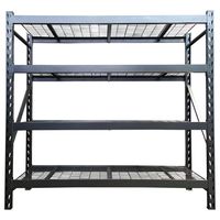 Estante Heavy Duty Acero 4 Nivel(es) 183x196x61 cm Plateado