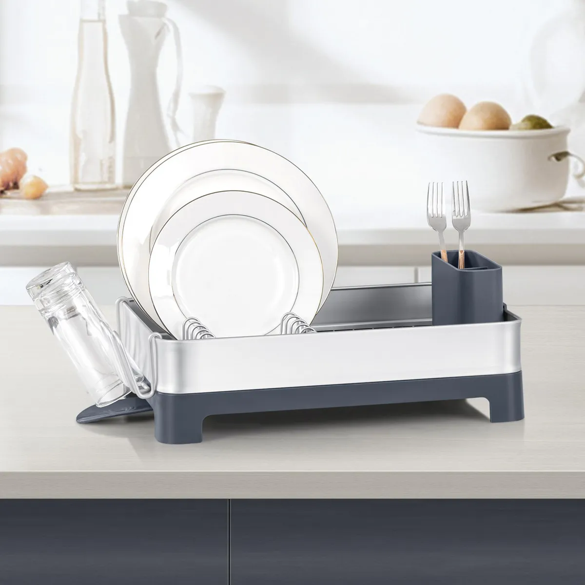 JUST HOME COLLECTION - Secaplato aluminio 47,2x32x15 cm