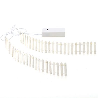 Cerca blanca led para villas
