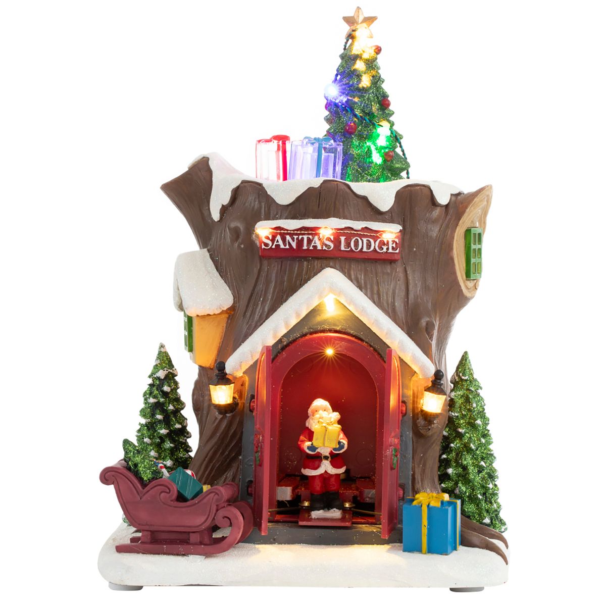 DEAR SANTA - Casa arbol santa animado iluminado