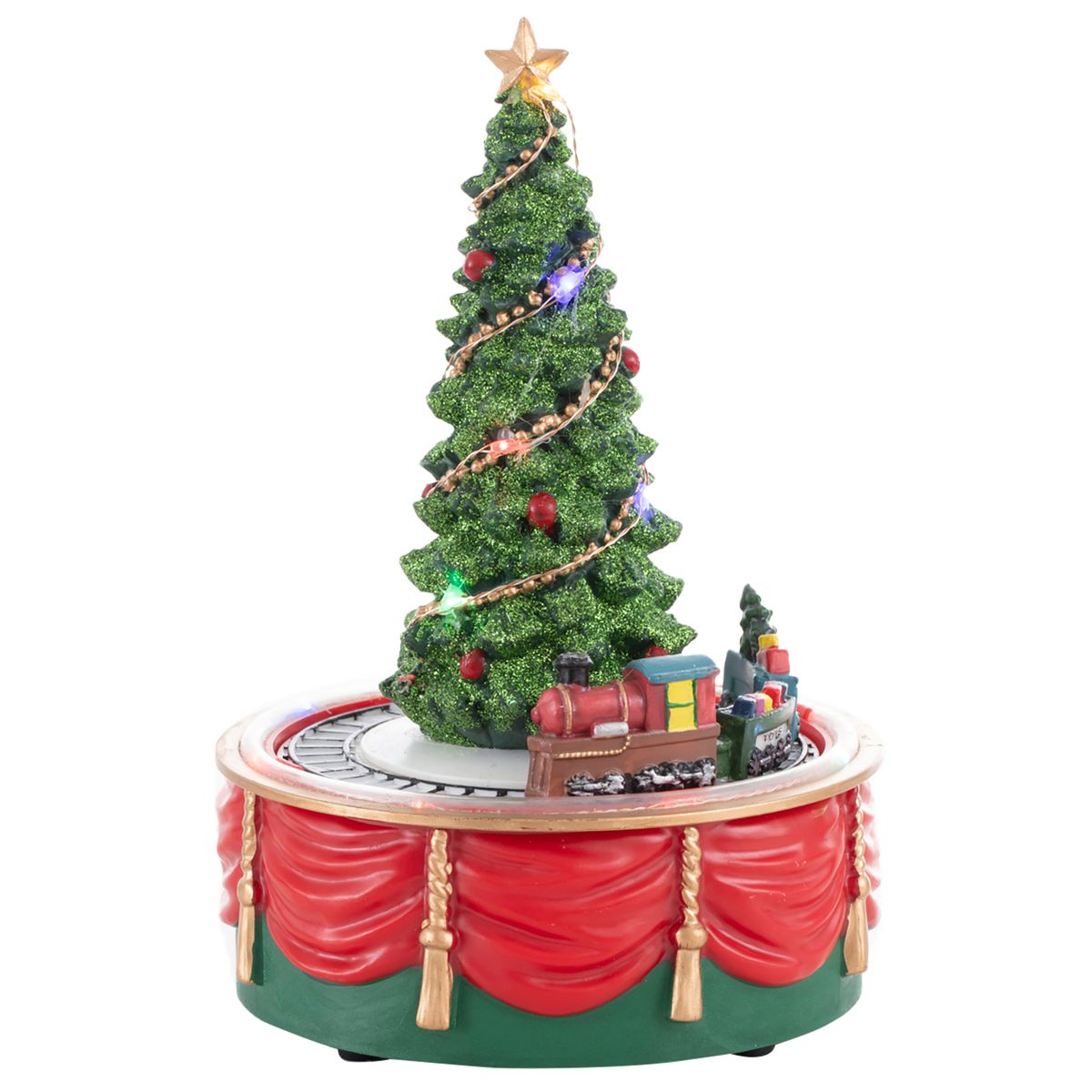 DEAR SANTA - Arbol con tren animado iluminado