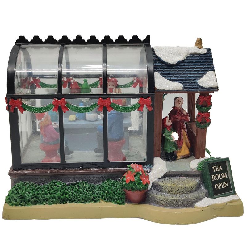 DEAR SANTA - Salón de té animado iluminado 16 cm