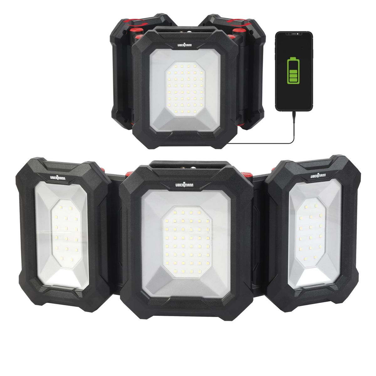 UBERMANN - Focos de trabajo recargables 2500 lumenes