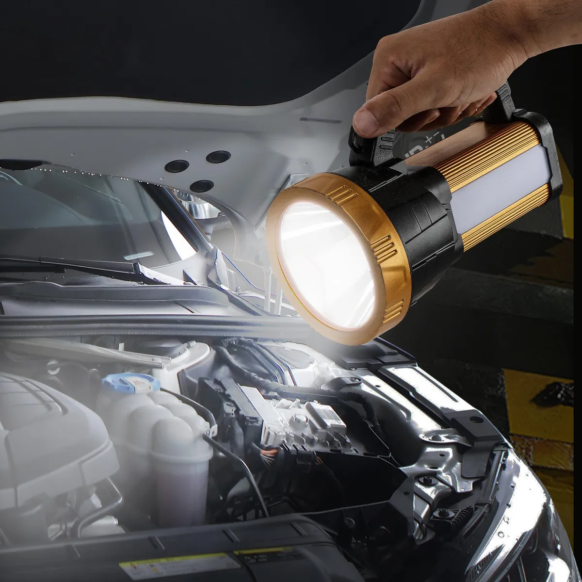 UBERMANN - Linterna Farol 500 lumenes recargable con USB