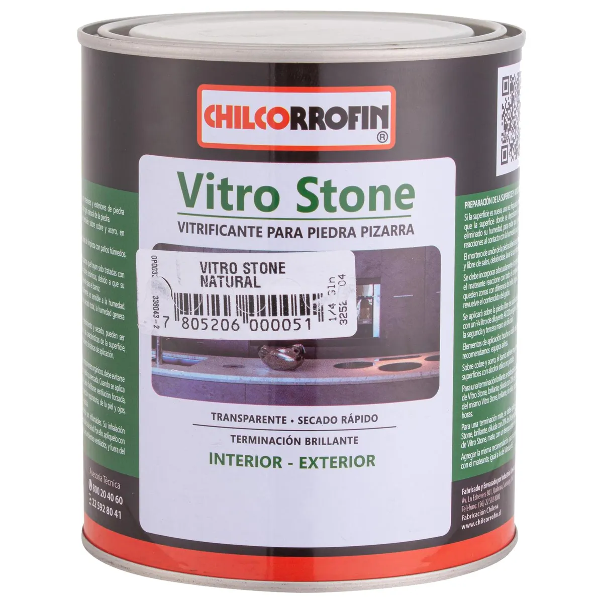 CHILCORROFIN - Barniz Vitrificante Brillante 0.25 galón(es) Natural