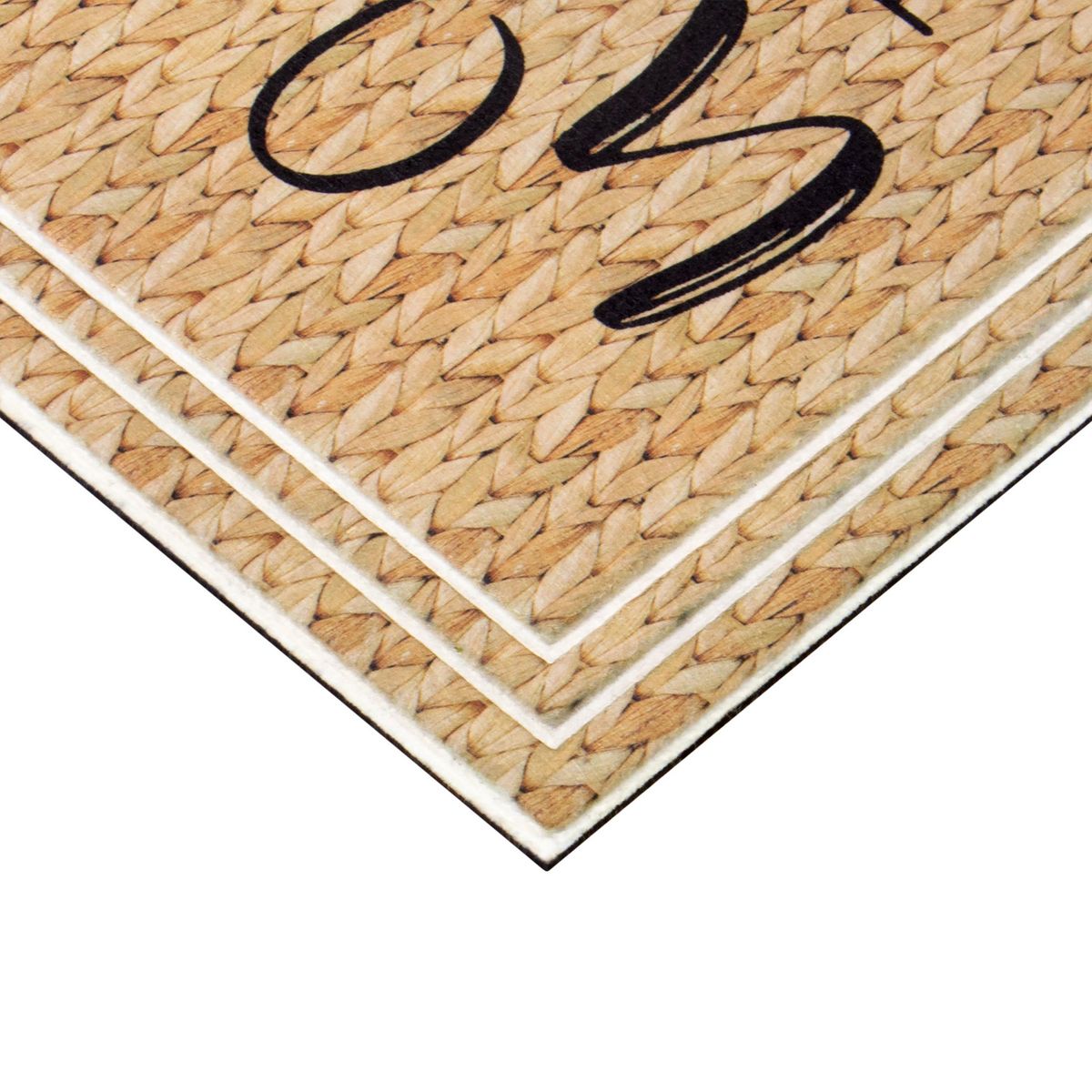 JUST HOME COLLECTION - Limpiapiés Welcome 45x75 cm Caucho Reciclado Natural