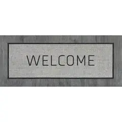 JUST HOME COLLECTION - Limpiapiés Welcome 40x96 cm Gris
