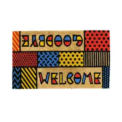 JUST HOME COLLECTION - Limpiapiés Welcome bye 45x75 cm PVC Multicolor