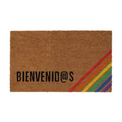 JUST HOME COLLECTION - Limpiapiés Rainbow 45x75 cm PVC Multicolor