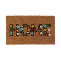 JUST HOME COLLECTION - Limpiapies Home Flor 45x75 cm Coco Multicolor