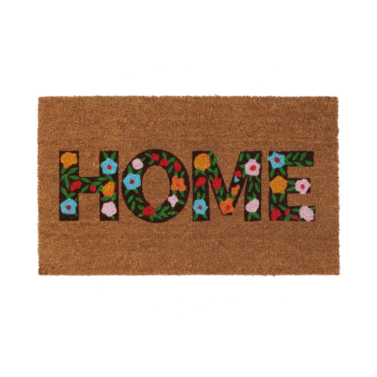 JUST HOME COLLECTION - Limpiapiés Home Flor 45x75 cm Coco Multicolor